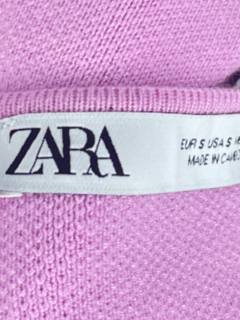 Top Zara Seis Botones Rosado-Talla S