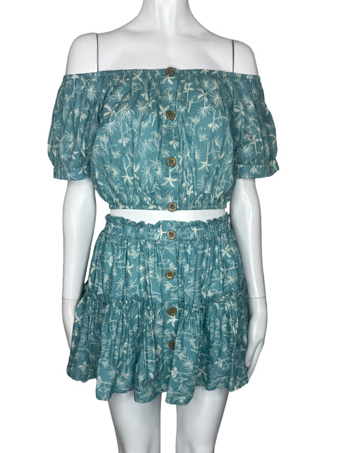 Set Eberjey Falda+Top Azul-Talla S