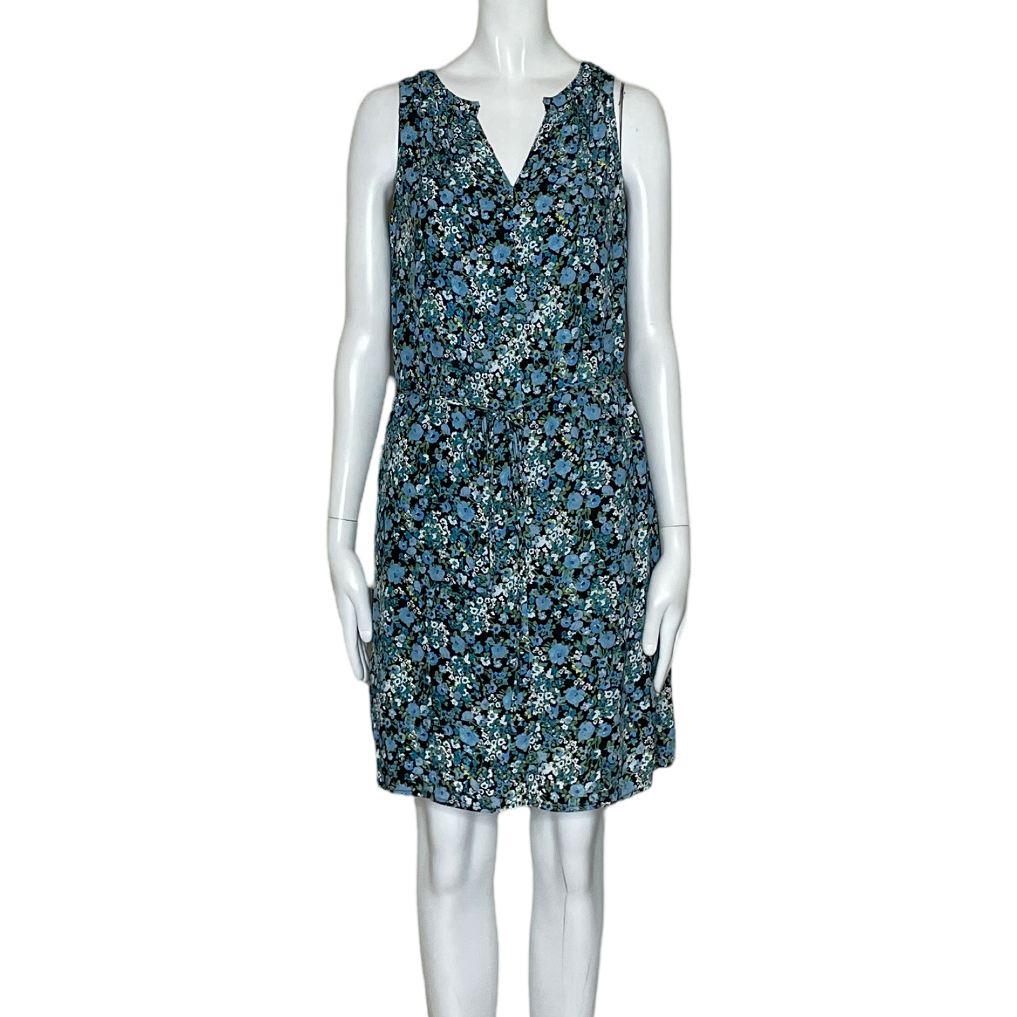 Vestido Loft Mini Floral Azul-Talla S