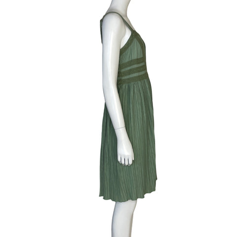 Vestido Matilda Jane Clothing  Plisado Verde-Talla M