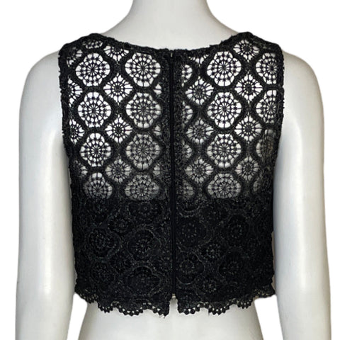 Top My Michelle Encaje Metalizado Gris-Talla 11