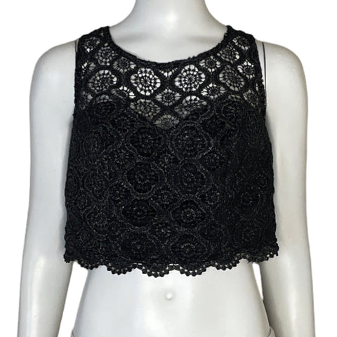 Top My Michelle Encaje Metalizado Gris-Talla 11
