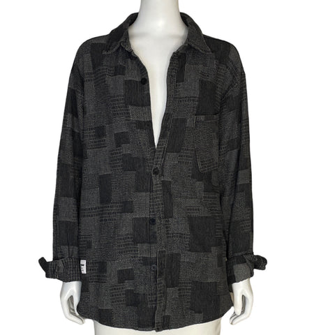 Camisa Butcher Oversize Gris-Talla M