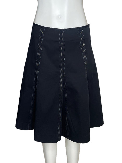 Falda Jennifer Eden Bordado Negro-Talla 6