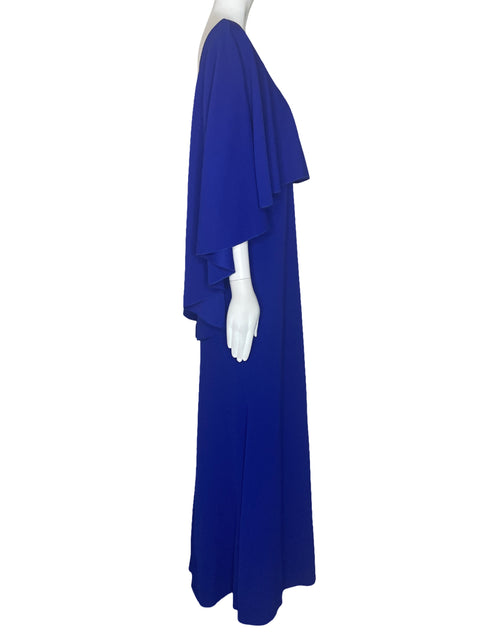 Vestido Fashionista Maxi Vuelo Azul-Talla L
