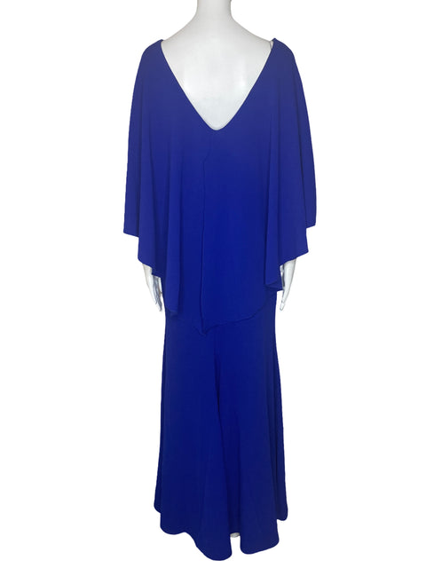 Vestido Fashionista Maxi Vuelo Azul-Talla L