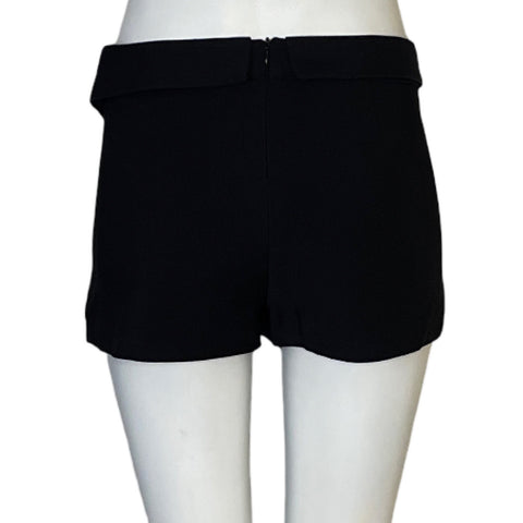 Faldadshort Zara  Mini Asimetrico Negro-Talla XS
