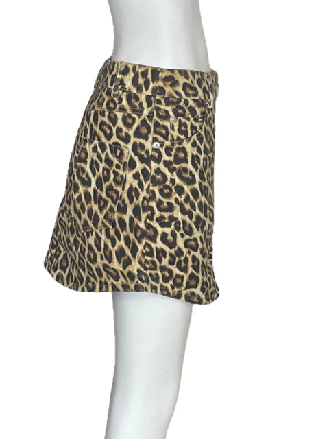 Falda Tesoro TPS Mini Cremallera Marron-Talla S