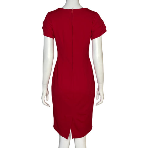 Vestido Pyramide Mangas Corta Rojo - Talla M