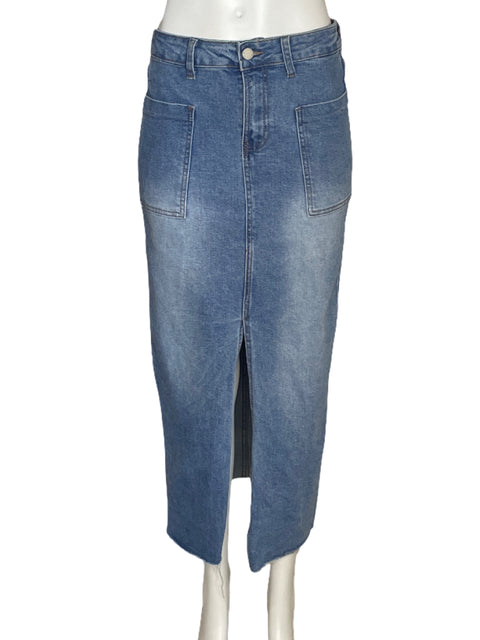 Falda Sweet Maxi Jean Azul-Talla 4