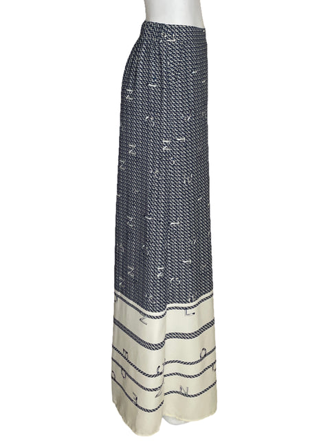 Pantalón Milk & Honey Estampado Azul-Talla S