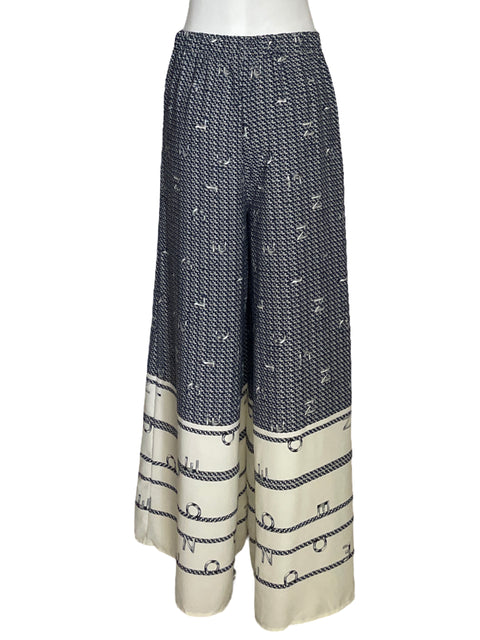Pantalón Milk & Honey Estampado Azul-Talla S