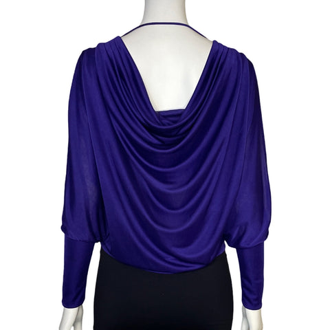 Blusa BCBG Mangas Largas Morado - Talla XS