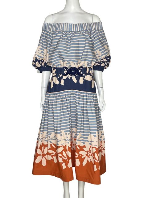 Vestido Silvia Tcherassi  Fulvia Azul-Talla L
