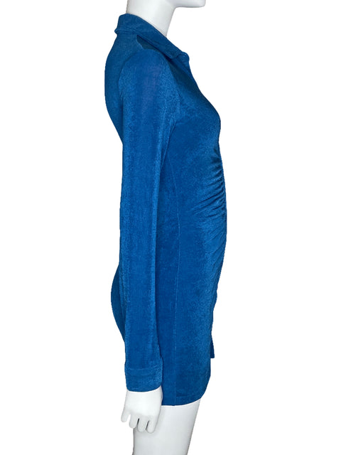 Vestido StyleByGG Drapeado Mini Azul-Talla S