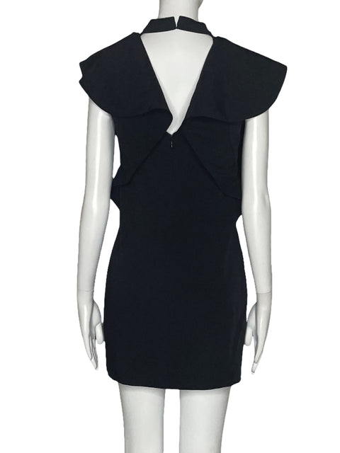 Vestido Endless Rose Vuelo Cuello V Negro-Talla S