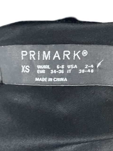 Vestido Primark Lentejuelas Cruzado Negro-Talla 4