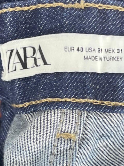 Pantalón Zara Jodhpurs Denim Azul-Talla 40