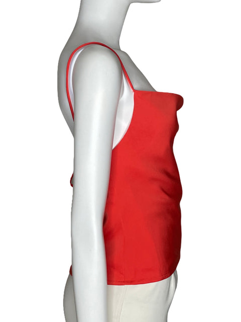 Top Superdown Tirantes Fluida Naranja-Talla S