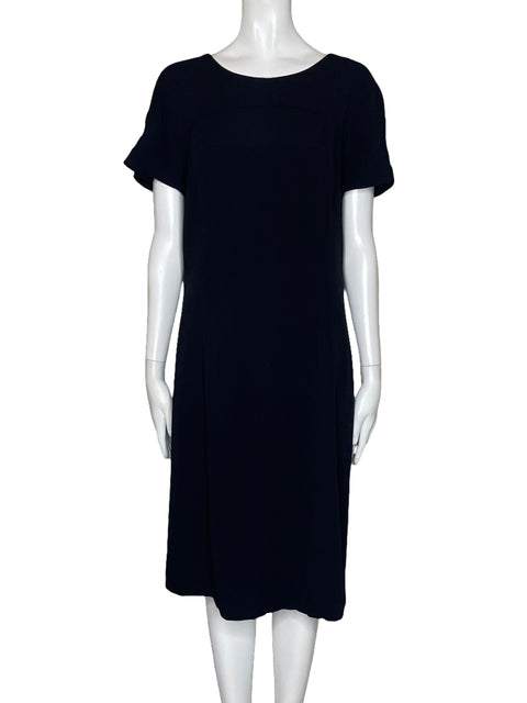 Vestido Emporio Armani Mangas Cortas Azul-Talla 46