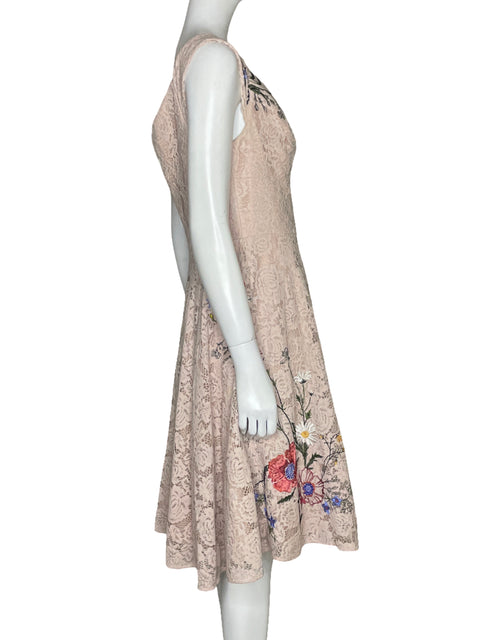 Vestido Karen Millen Encaje Beige-Talla 8