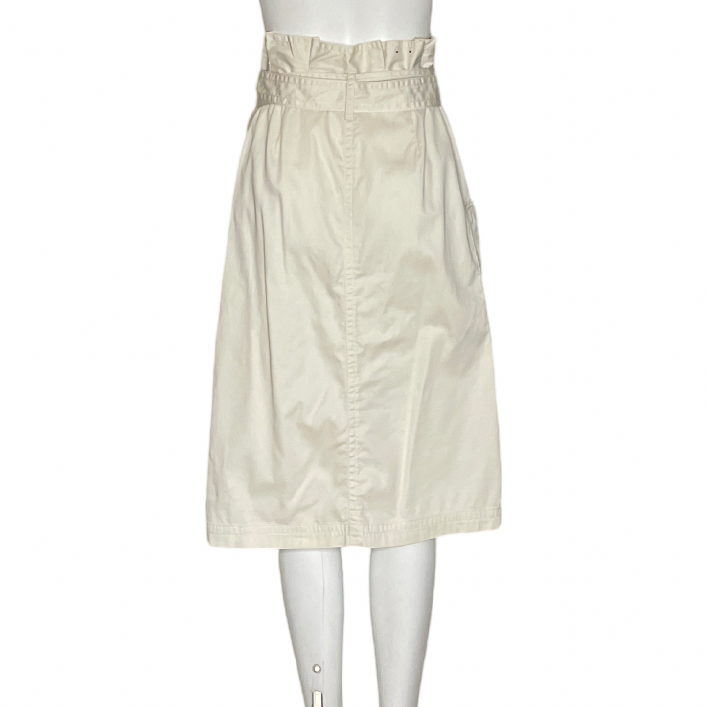 Falda BANANA REPUBLIC Pretina Paper Back Beige- Talla 7