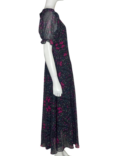 Vestido Ted Baker Estampado Azul-Talla 3