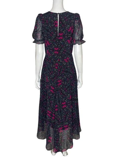 Vestido Ted Baker Estampado Azul-Talla 3