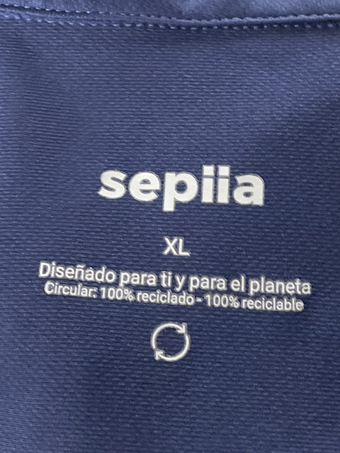 Camisa Sepiia Bowling Casual Azul-Talla XL