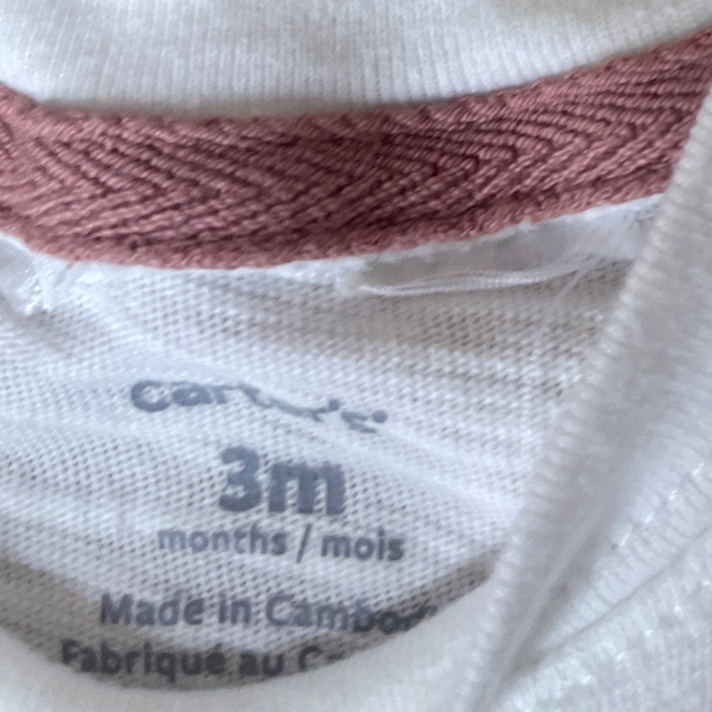 Sueter Carters Peces Blanco-Talla 3M