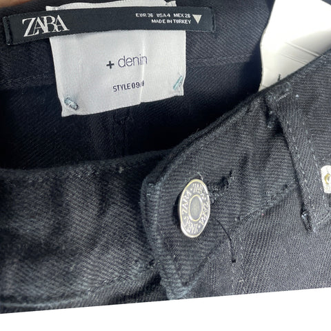 Pantalon Zara Denim  Negro-Talla 36