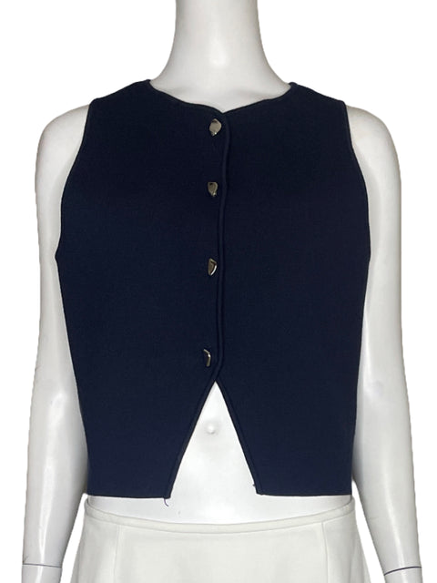 Chaleco Zara Punto Azul-Talla L