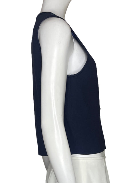 Chaleco Zara Punto Azul-Talla L
