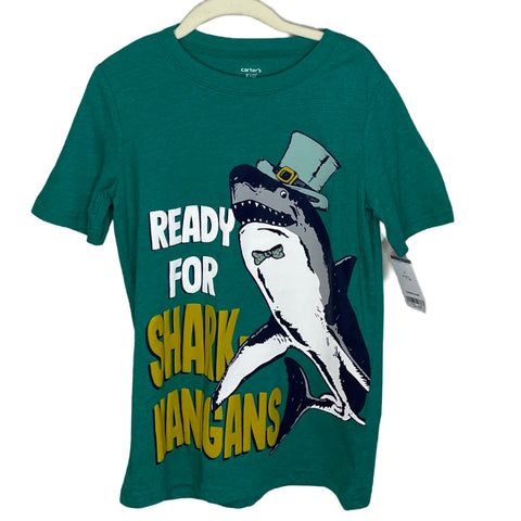 Sweater Carter’s Tiburón Verde - Talla 8