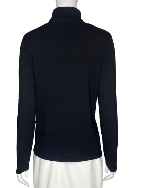 Sweater Punto Roma Negro-Talla S