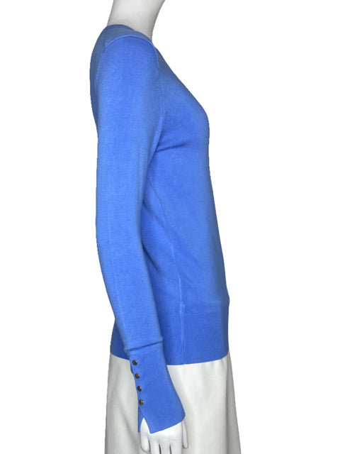 Sweater Zara Basico Azul-Talla M