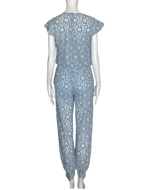 Set Azulu Encaje Floral Azul - Talla 4