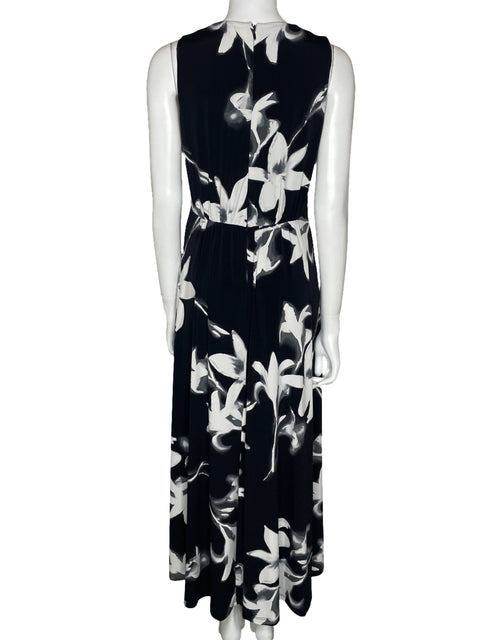 Vestido Calvin Klein Maxi Drapeado Negro-Talla 10