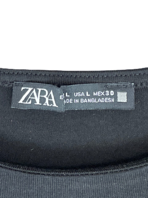 Sweater Zara Basico Negro-Talla L