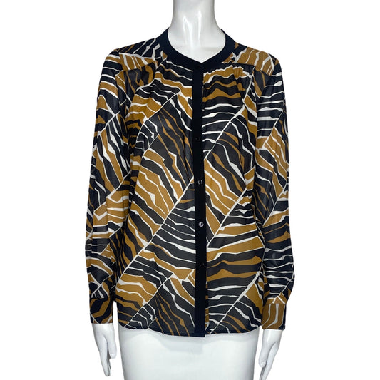 Blusa Trina Turk Estampado Marron-Talla S