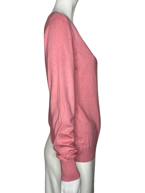 Sueter Sfera Casual Punto Cuello V Rosado-Talla L