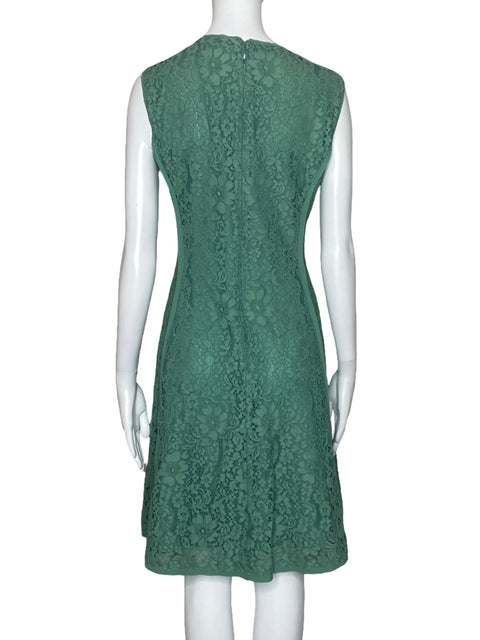 Vestido Purificación Garcia Encaje Verde-Talla 36