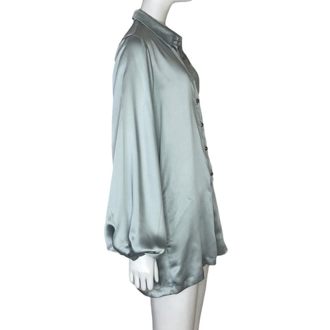 Romper Pop Saint Barth Mangas Puff Azul-Talla S