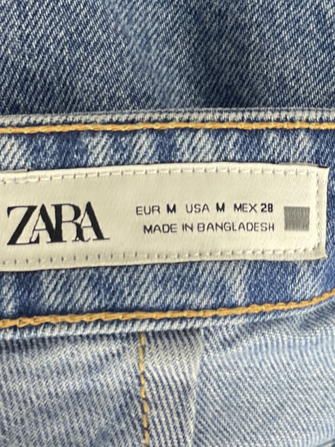 Faldashort Zara Ositos Botones Azul-Talla M