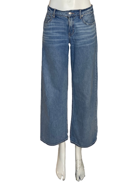 Pantalón American Eagle Wide Leg Azul-Talla 2