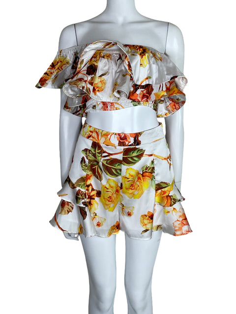 Set L'atiste Floral Vuelos Blanco-Talla S