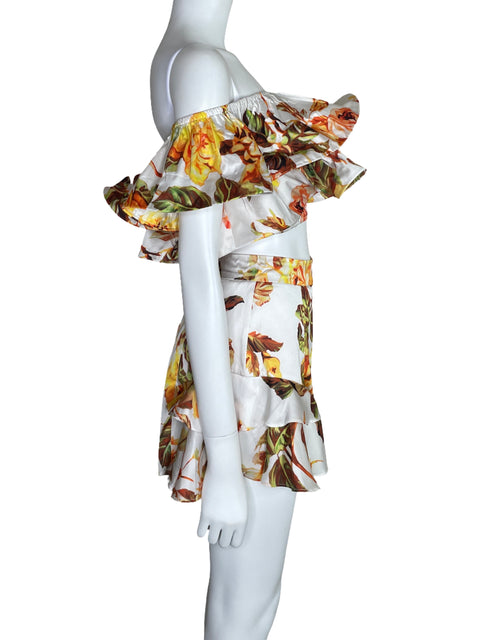 Set L'atiste Floral Vuelos Blanco-Talla S