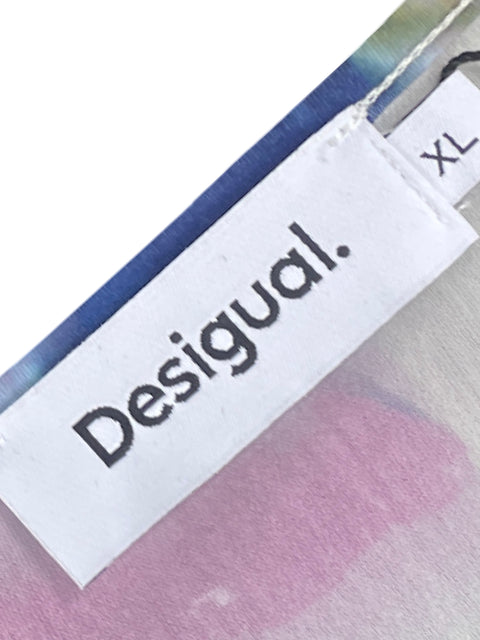 Top Desigual Estampado Beige-Talla XL