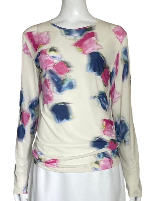 Top Desigual Estampado Beige-Talla XL