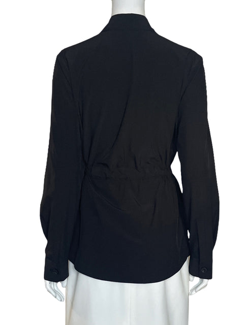 Blazer Calvin Klein Cinturon Boton Negro-Talla XS
